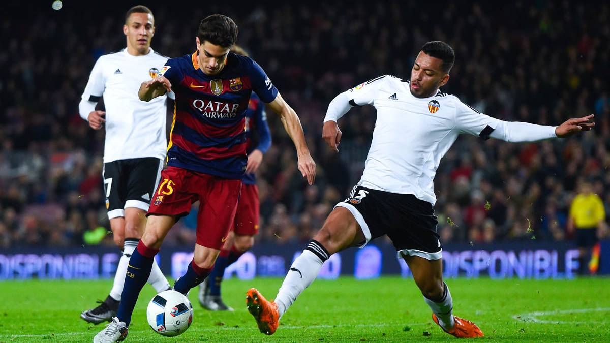 Marc Bartra, in a party of Glass against Valencia