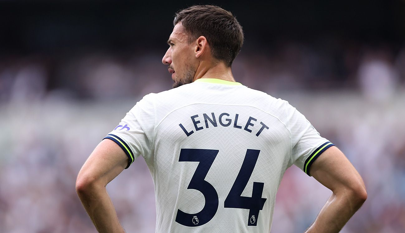 Clément Lenglet con el Tottenham