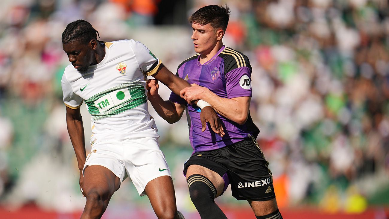 Iván Fresneda en un partido ante el Elche