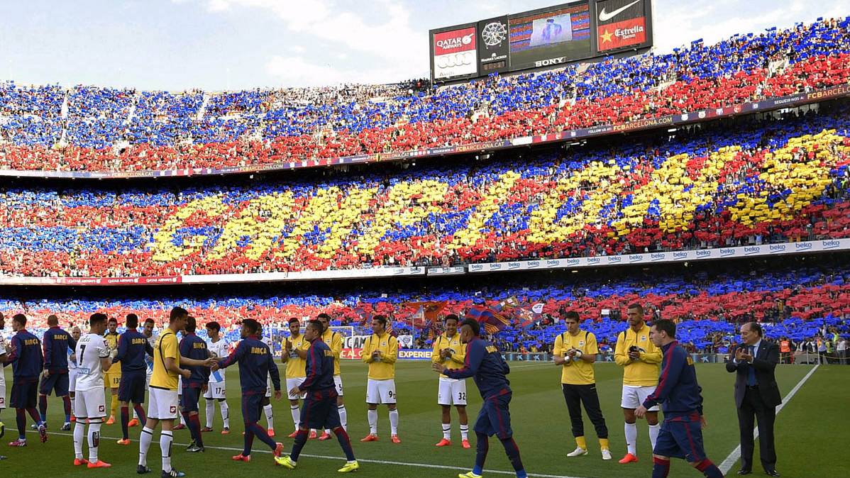 The Barça, receiving to the Sportive the past season in the Camp Nou