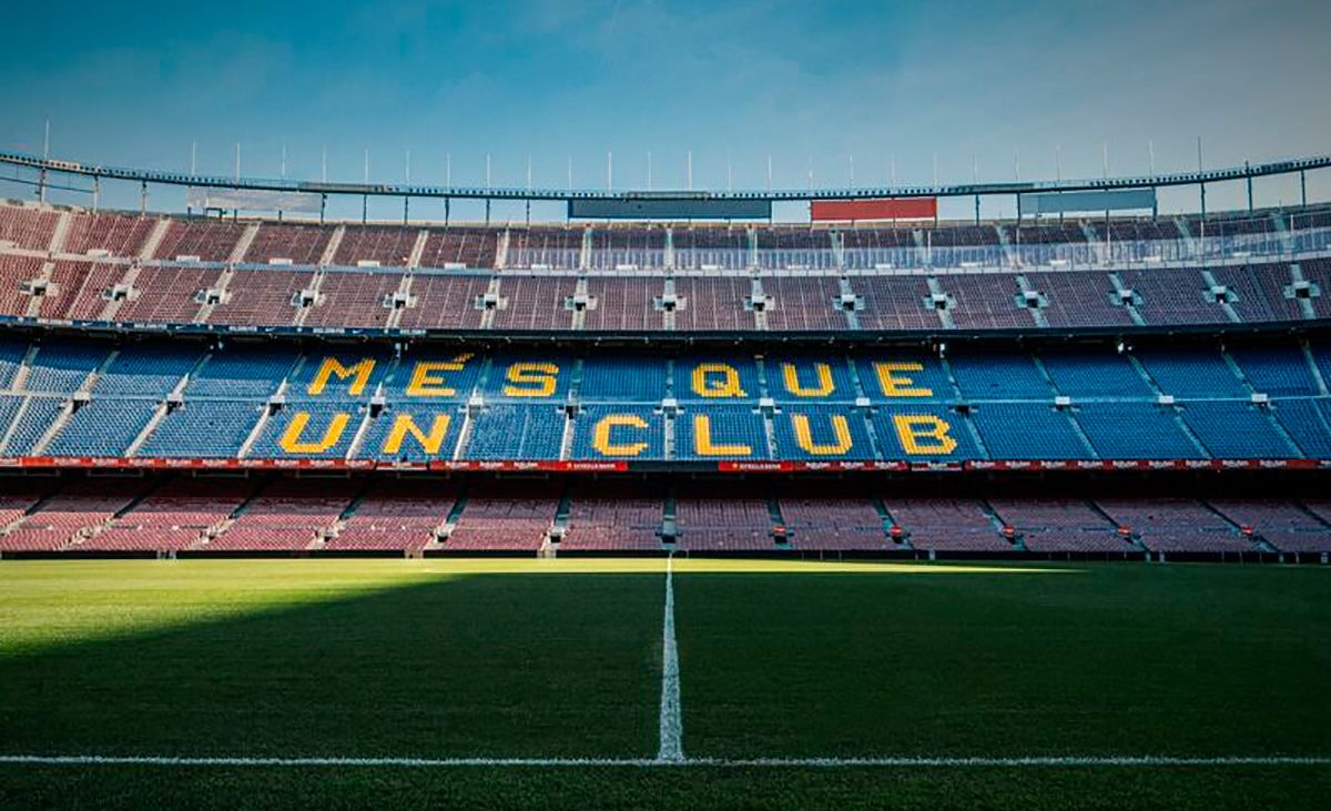 El Camp Nou, vacío