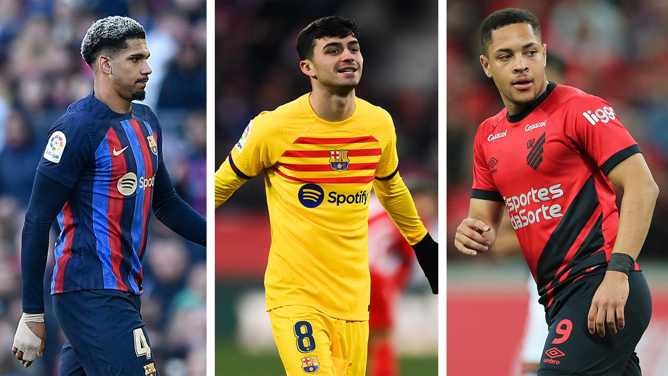 Araújo, Pedri y Vitor Roque, líderes del Barça del futuro