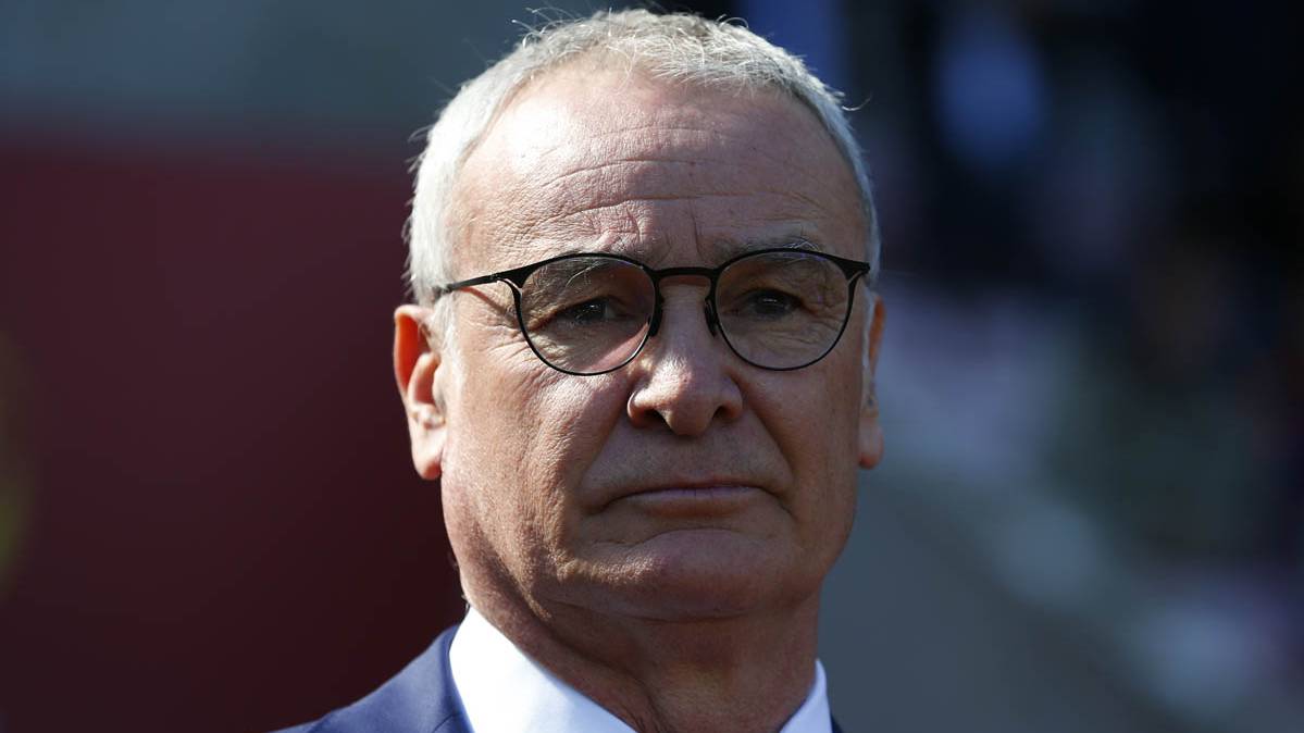 Claudio Ranieri, en el último partido del Leicester