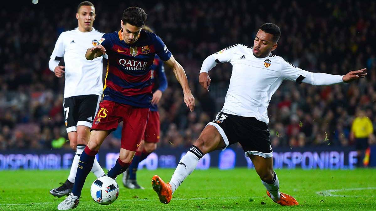 Marc Bartra in his last party to title with the FC Barcelona in front of Valencia Cf