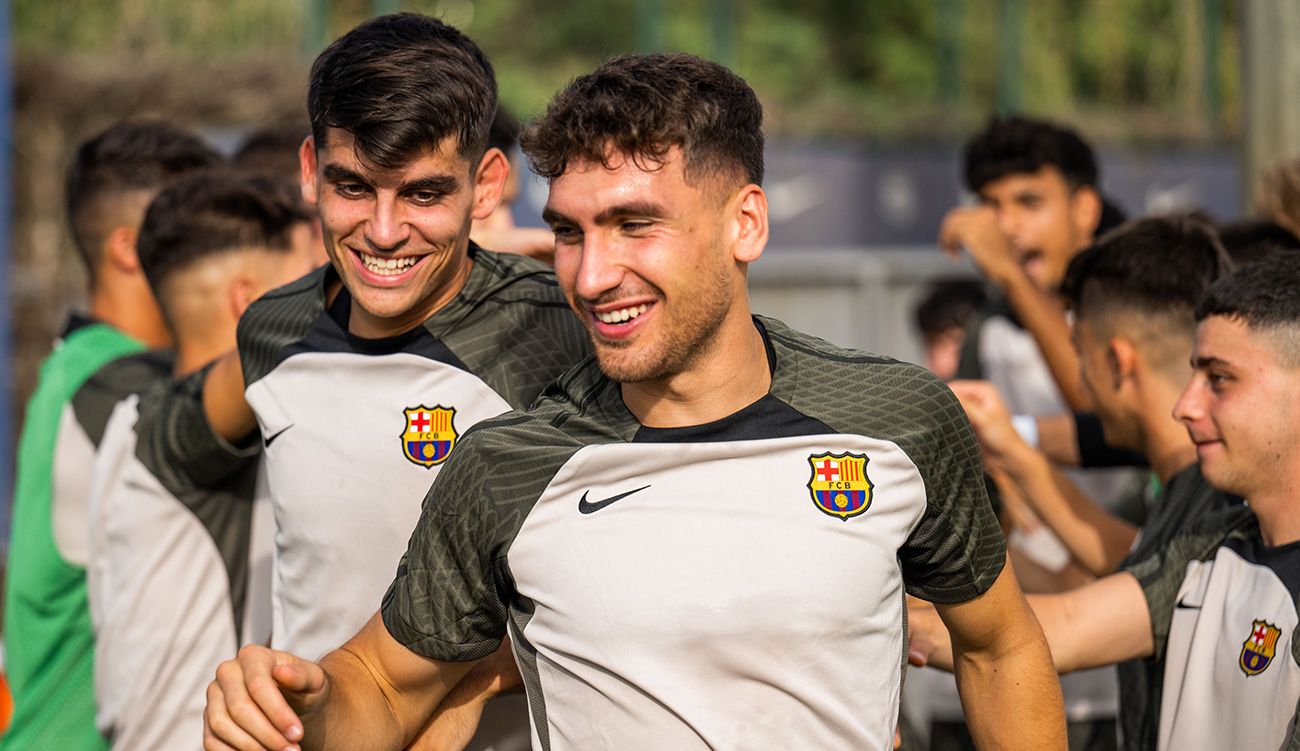 Diego Percan with Barça