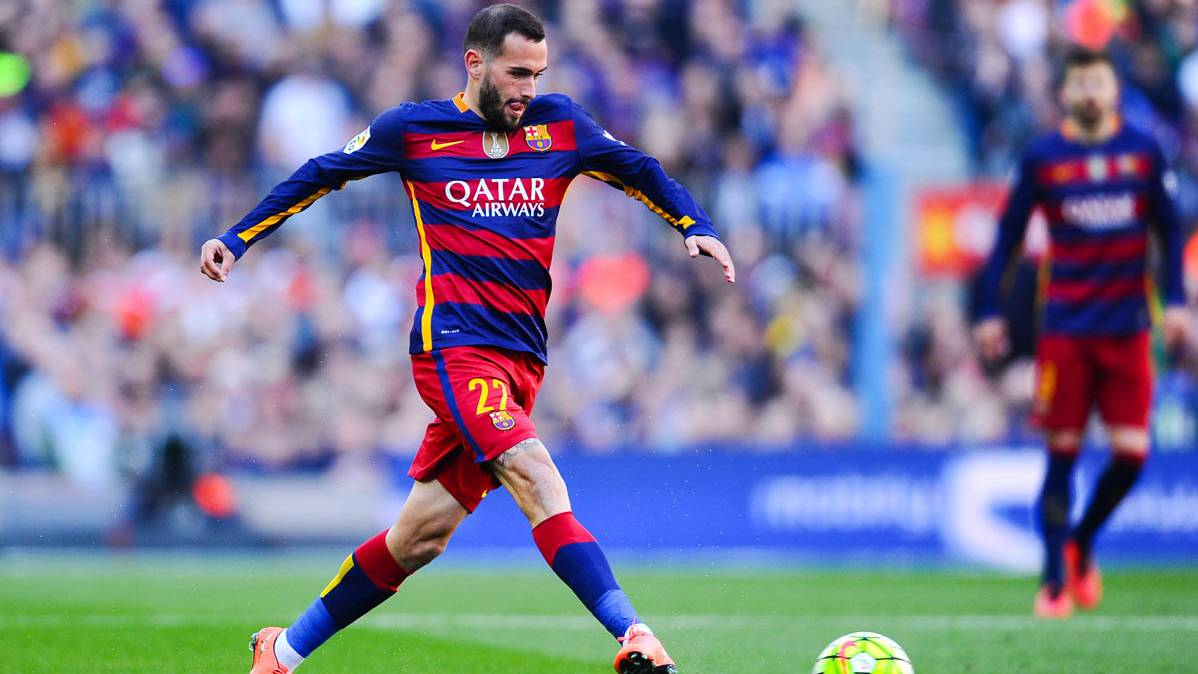 Aleix Vidal, in one of his last parties with the FC Barcelona