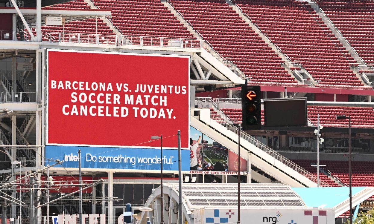 El Levi's Stadium tras suspenderse el Barça Juventus