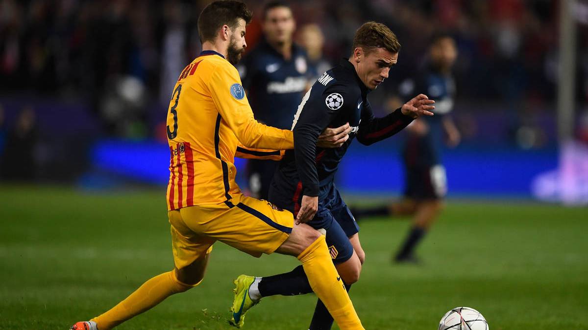 Antoine Griezmann, struggling by a balloon with Hammered