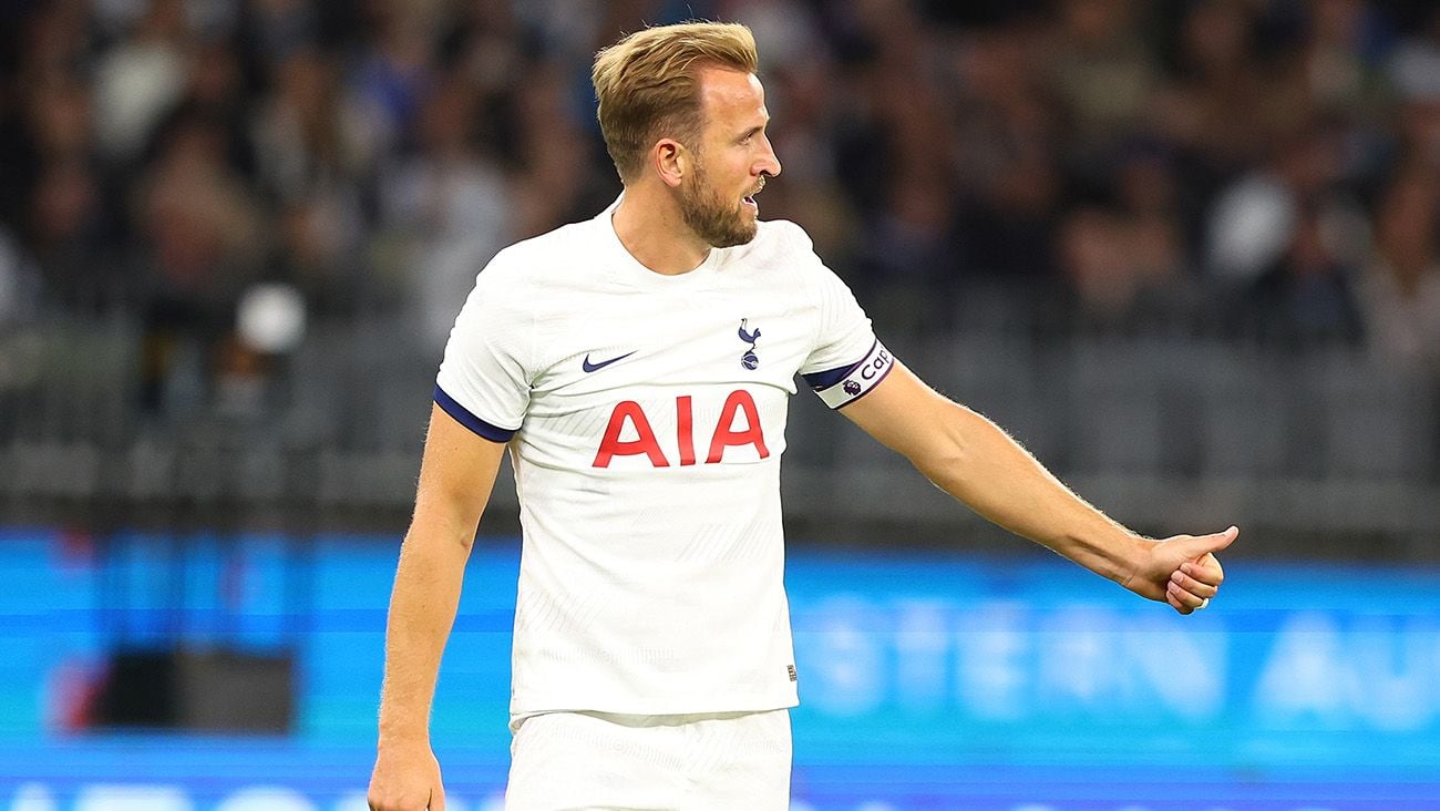 Harry Kane in a match with Tottenham