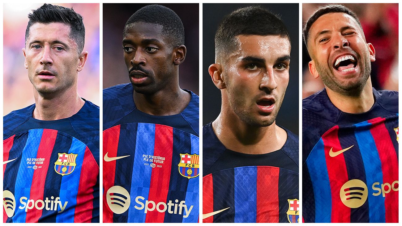 Lewandowski, Dembélé, Ferran y Alba  Los más productivos del Barça 