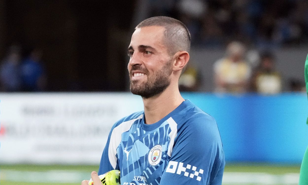 Bernardo Silva en la pretemporada del Manchester City