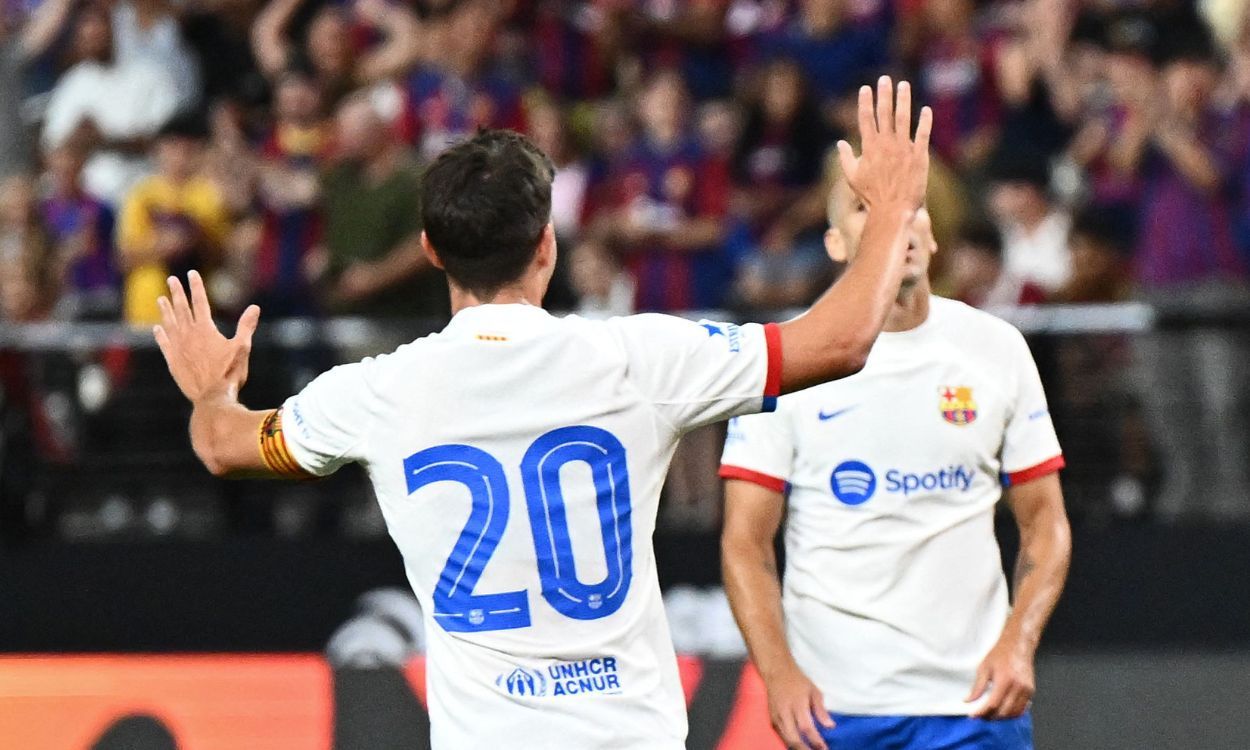 Sergi Roberto contra el AC Milan