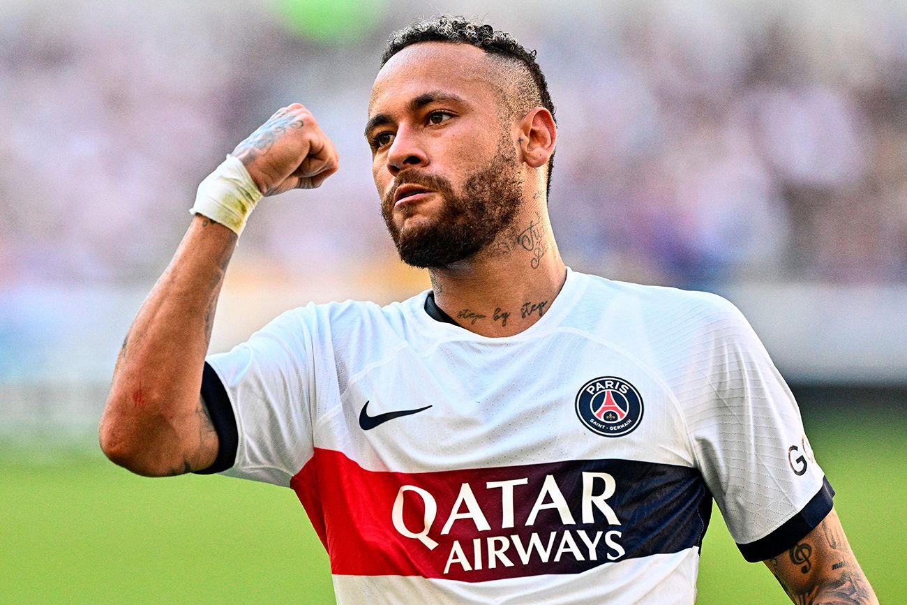 Neymar con el PSG