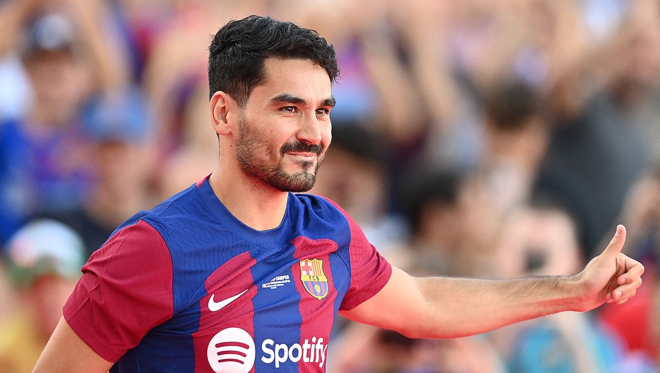 Ilkay Gündogan durante el Trofeo Joan Gamper