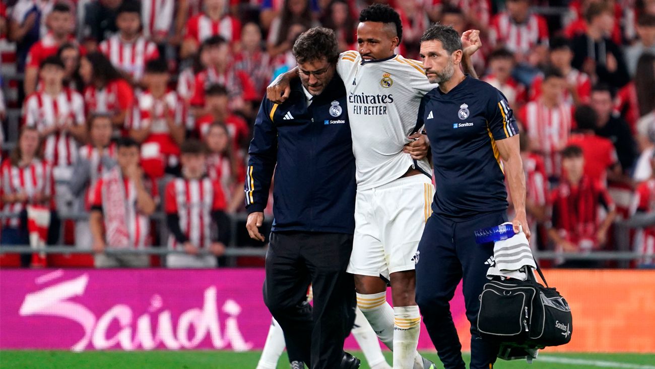 Éder Militao sale lesionado en el Madrid Athletic