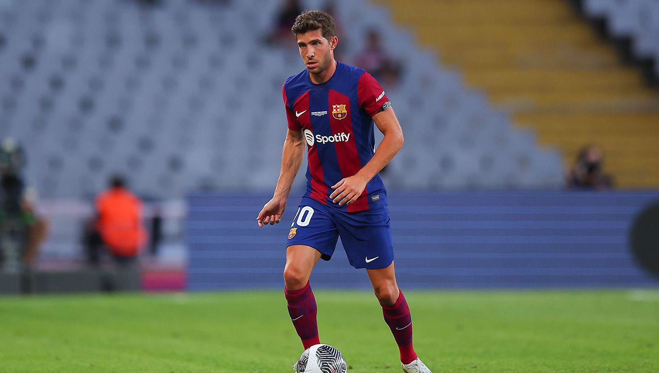 Sergi Roberto durante un partido