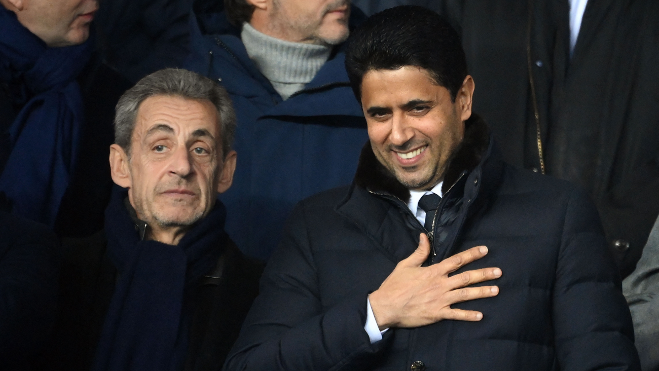 Nicolas Sarkozy y Nasser Al Khelaïfi