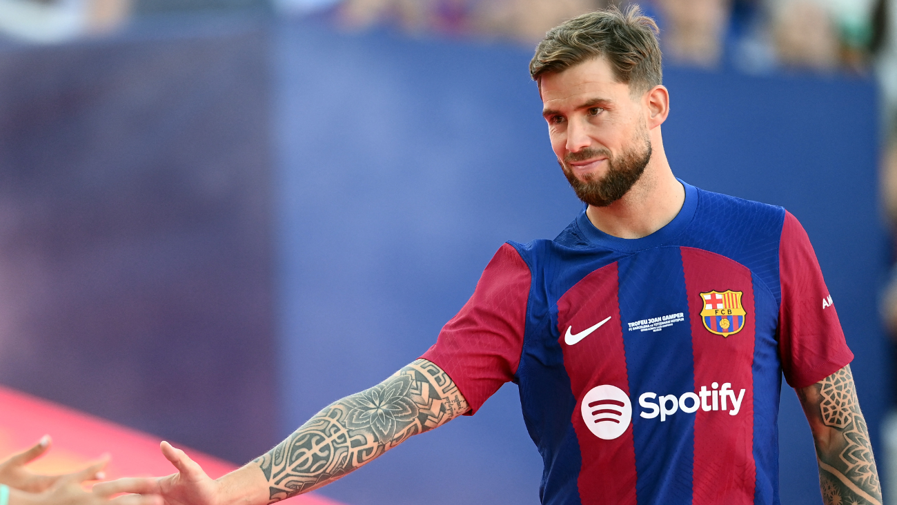 Iñigo Martínez con el FC Barcelona