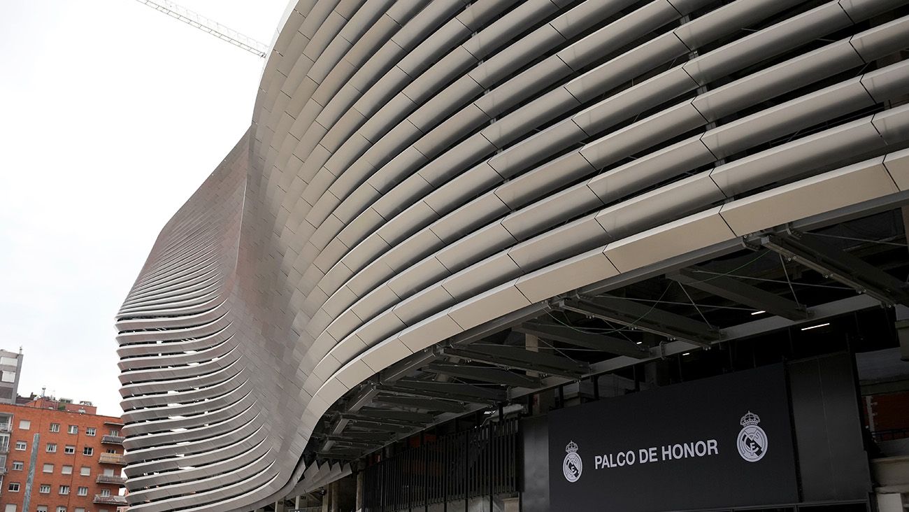 The external face of the new Santiago Bernabéu