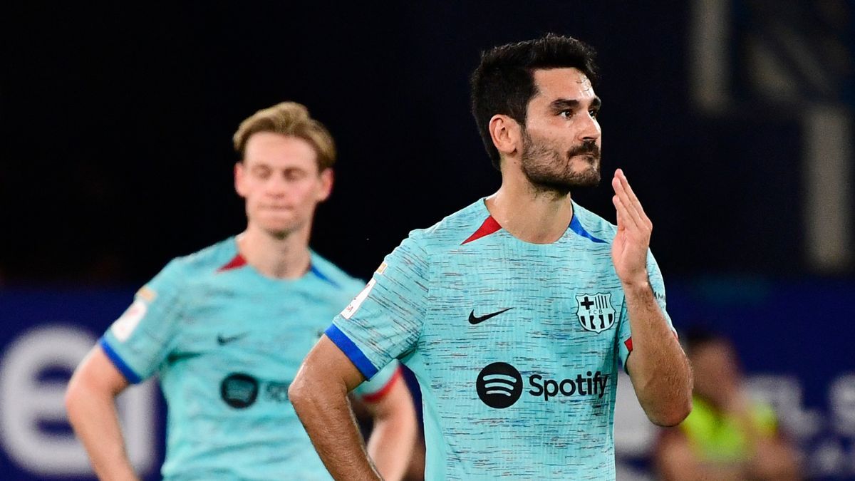 Gündogan en un partido del Barça