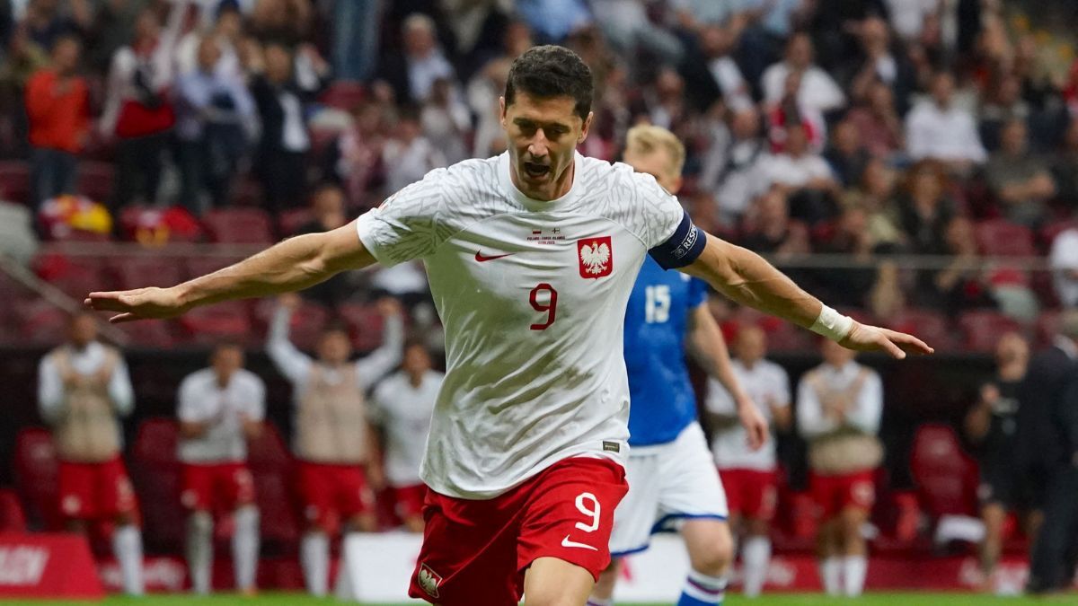 Robert Lewandowski celebra un gol