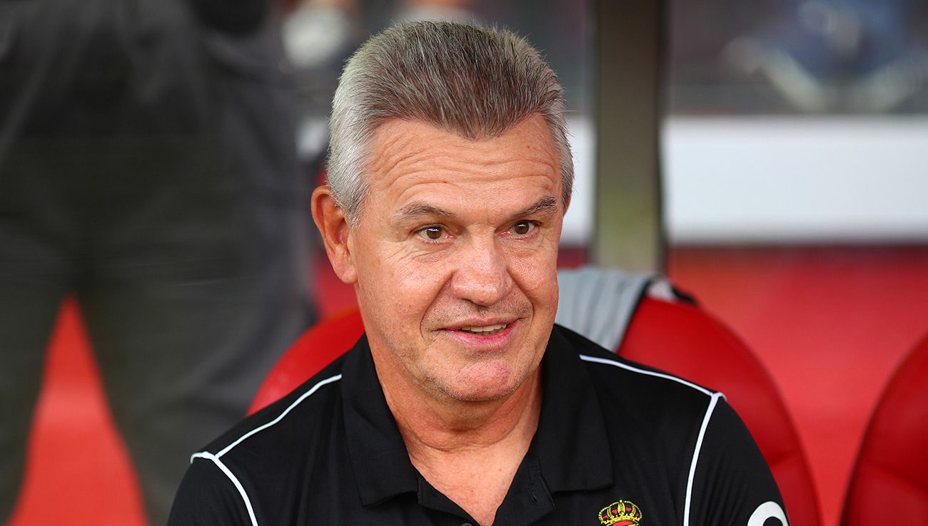 Javier Aguirre durante un partido con el Mallorca