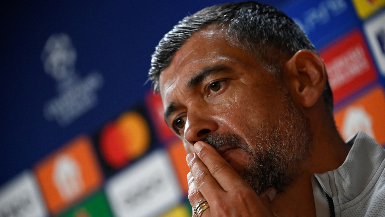 Sergio Conceiçao en la rueda de prensa previa al encuentro entre el Oporto y el Barça