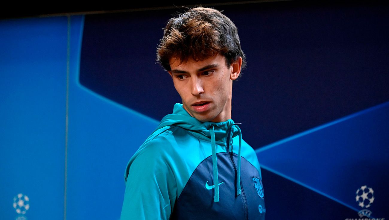 Joao Félix durante una rueda de prensa