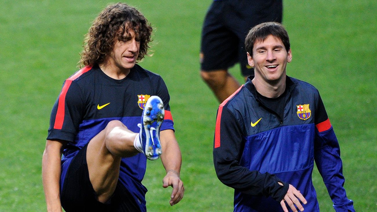 Carles Puyol y Messi en una imagen de archivo