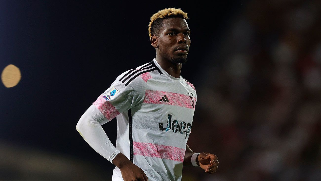 Paul Pogba durante un partido con la Juventus