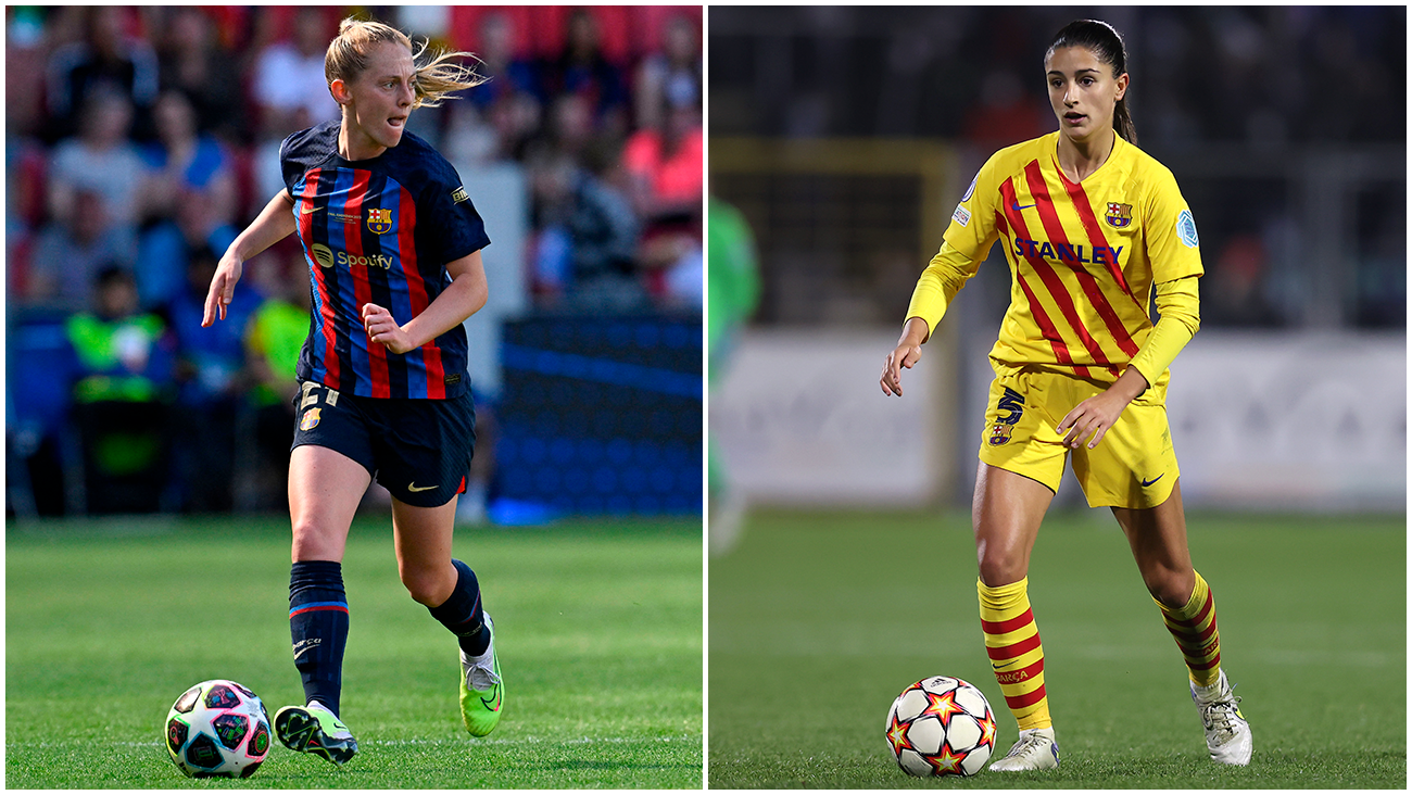 Keira Walsh y Jana Fernández con el Barça Femení