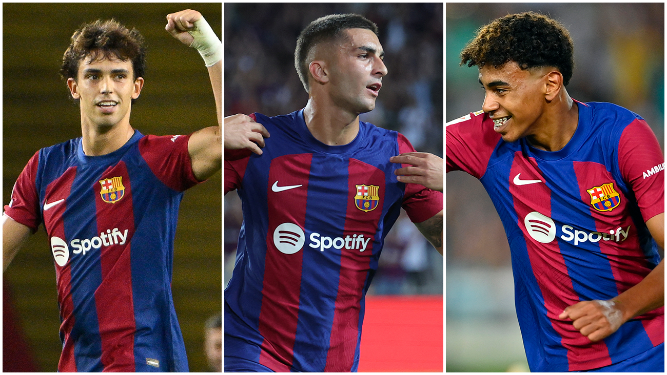 Joao Félix, Ferran Torres y Lamine Yamal