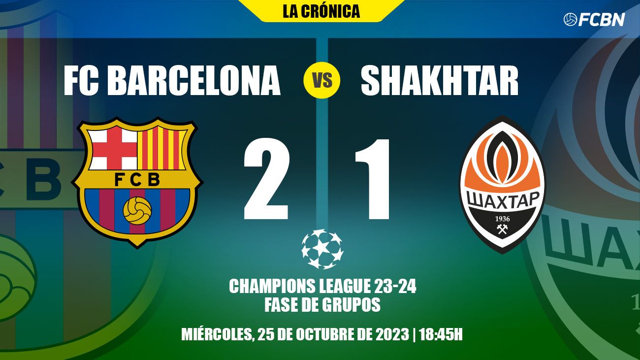 Crónica del FC Barcelona vs Shakhtar