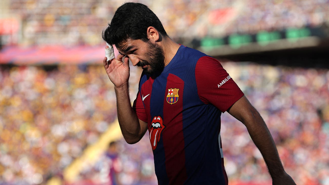 Ilkay Gündogan en el Clásico ante el Real Madrid