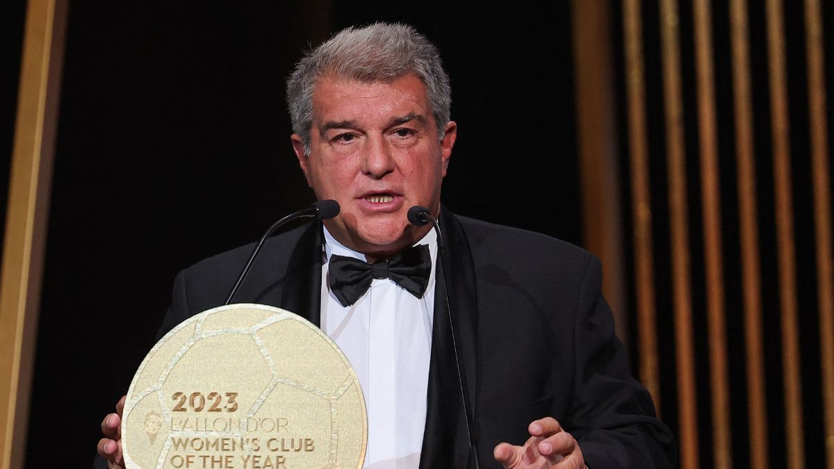 Joan Laporta en la gala del Balón de Oro