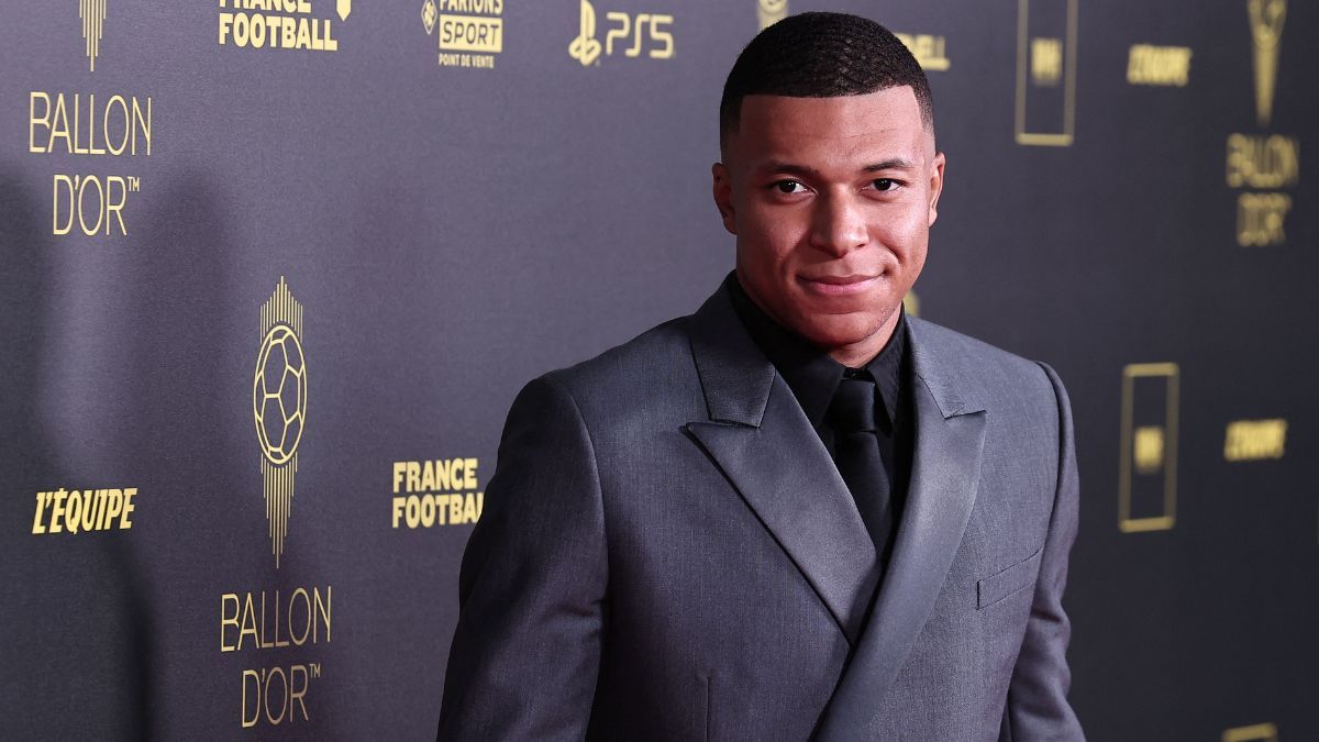 Kyian Mbappé en la gala del Balón de Oro