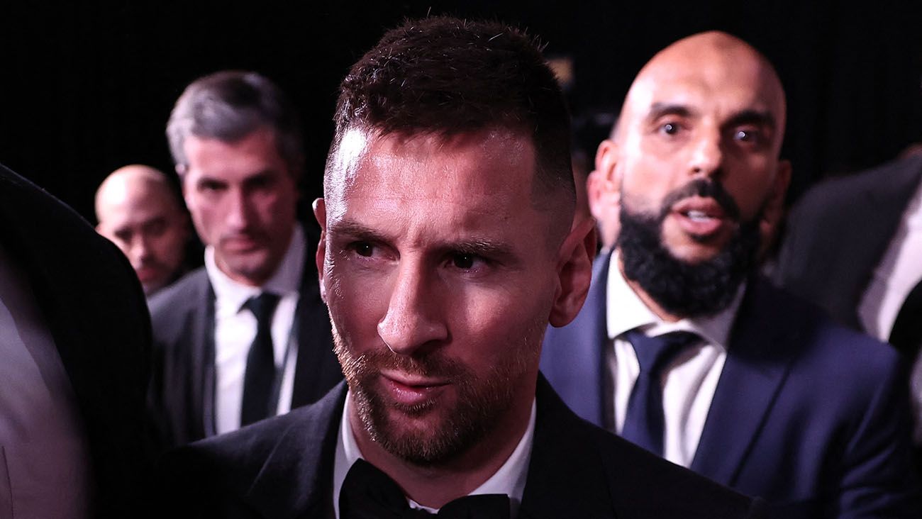 Leo Messi después de la gala del Balón de Oro 2023