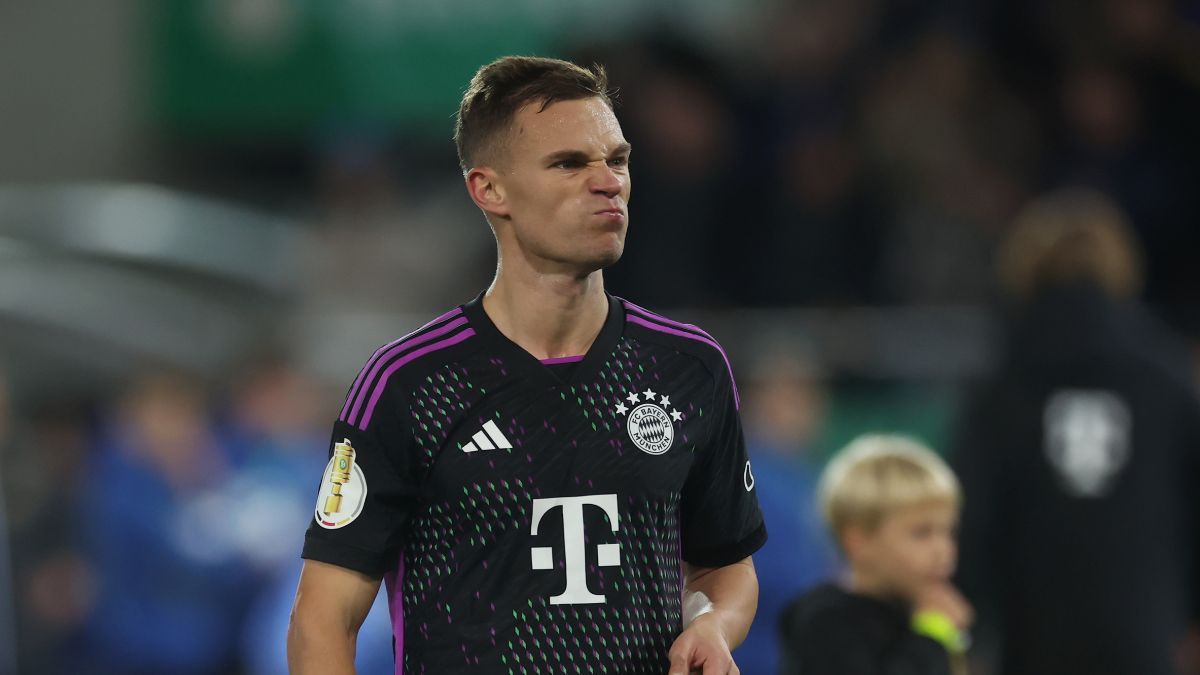 Joshua Kimmich durante un partido con el Bayern de Múnich