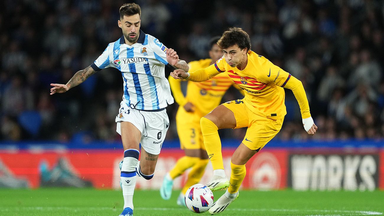 Joao Félix durante el partido ante la Real Sociedad