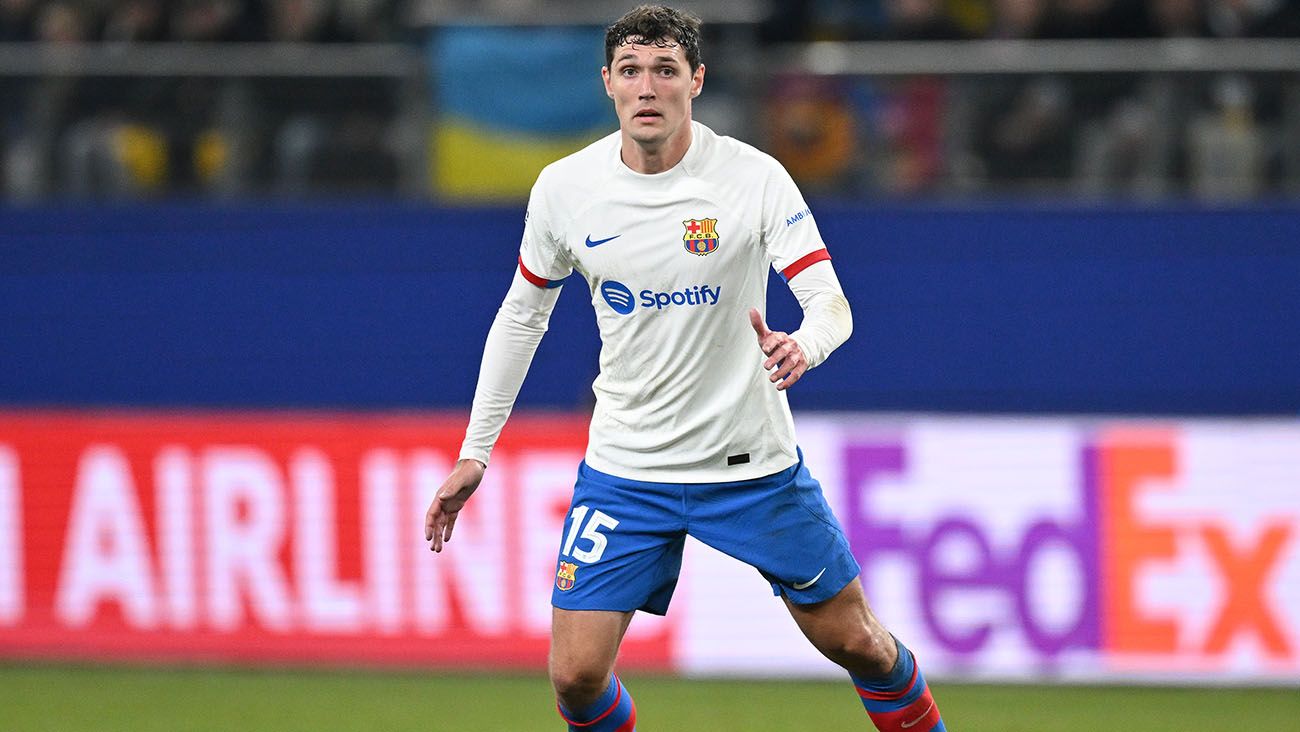 Andreas Christensen during Shakhtar-Barça