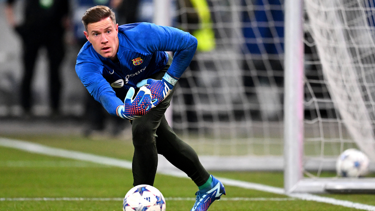 Marc André Ter Stegen en la previa del duelo ante el Shakhtar Donetsk