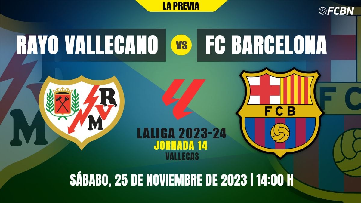 Previa del Rayo Vallecano vs FC Barcelona de LaLiga