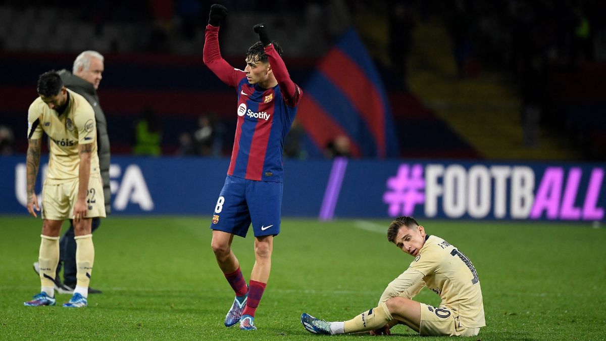 Pedri González en la Champions League