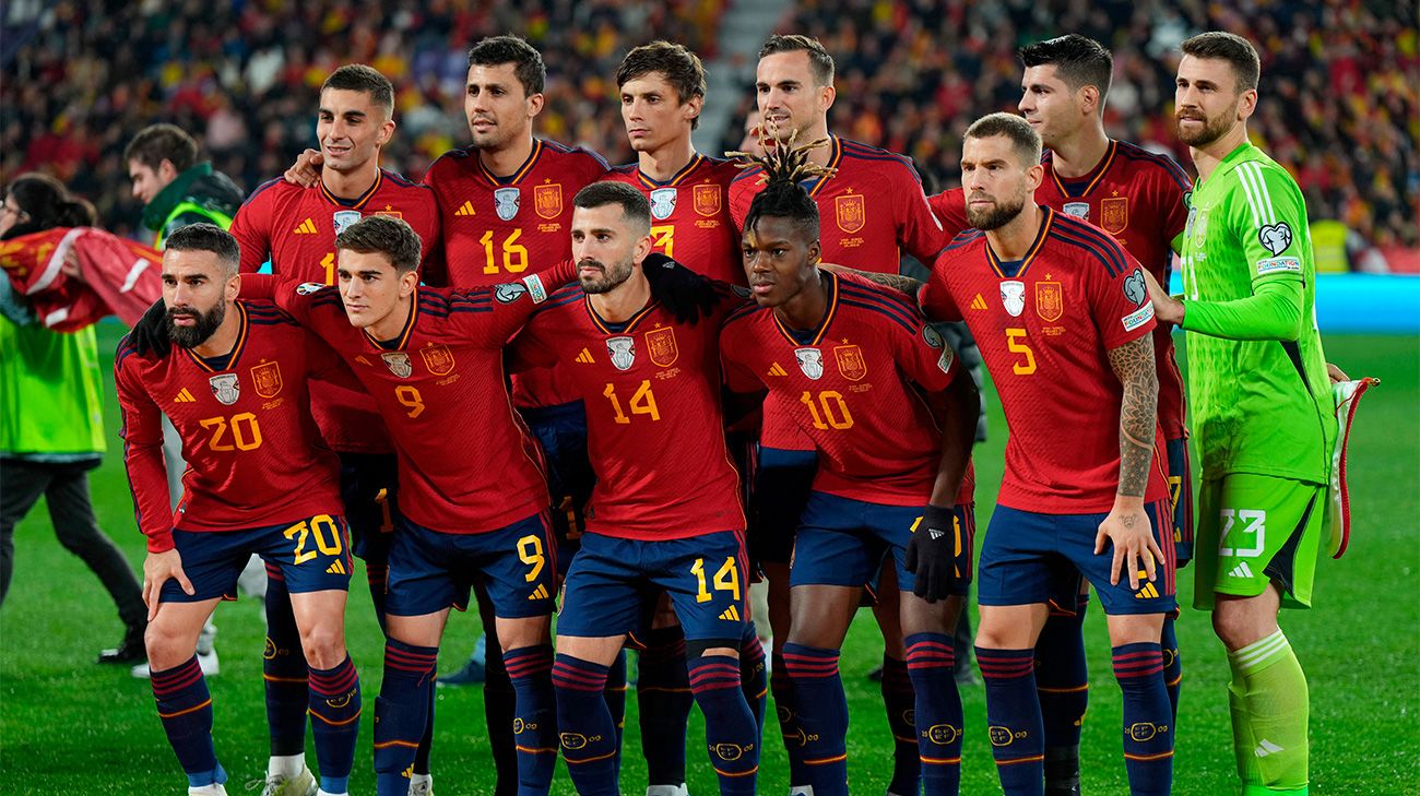 La selección española ante Georgia