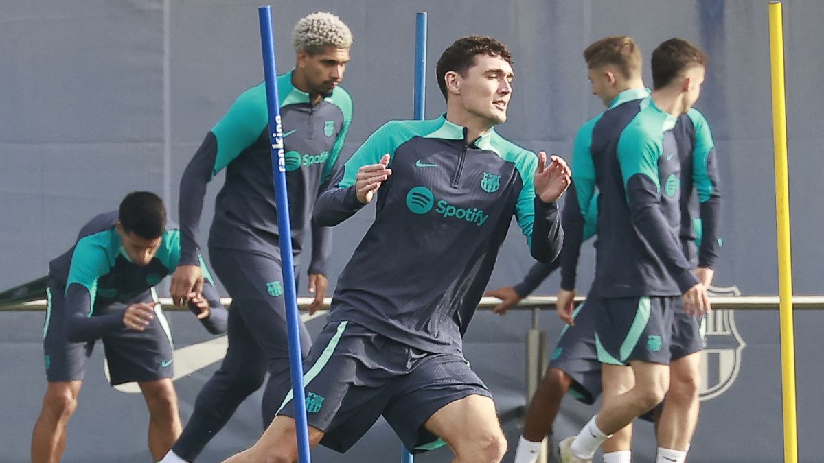 Andreas Christensen en un entrenamiento