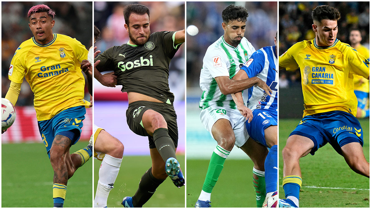 Julián Araujo, Eric García, Chadi Riad y Mika Mármol