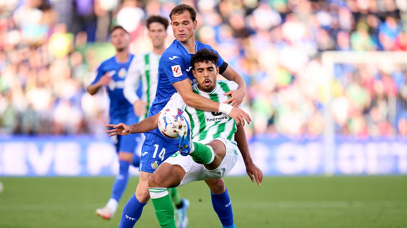 Chadi Riad en el encuentro ante el Getafe