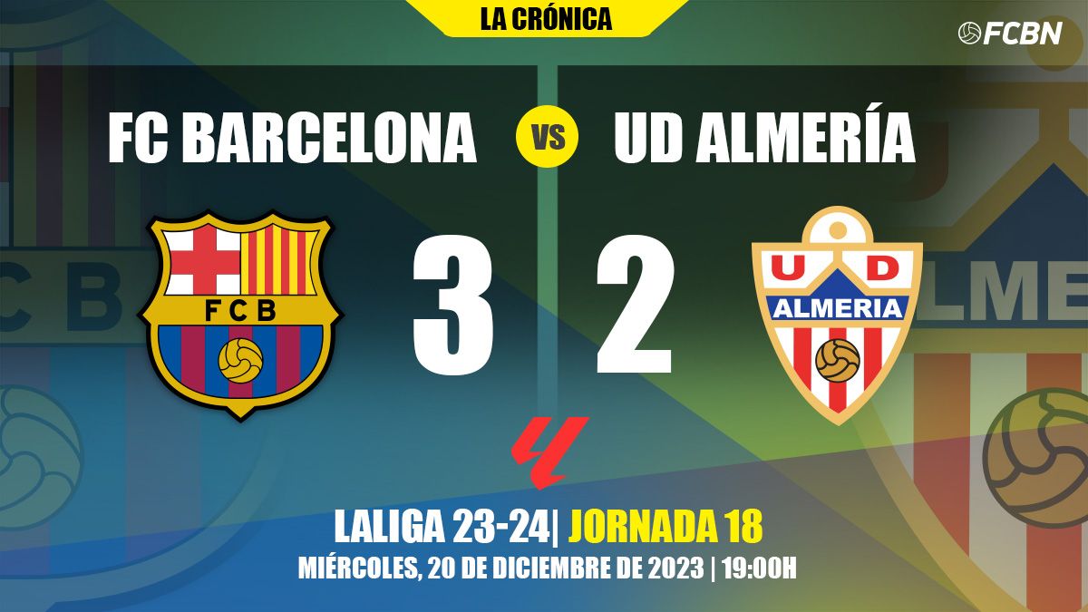 Fc barcelona vs ud almería standings