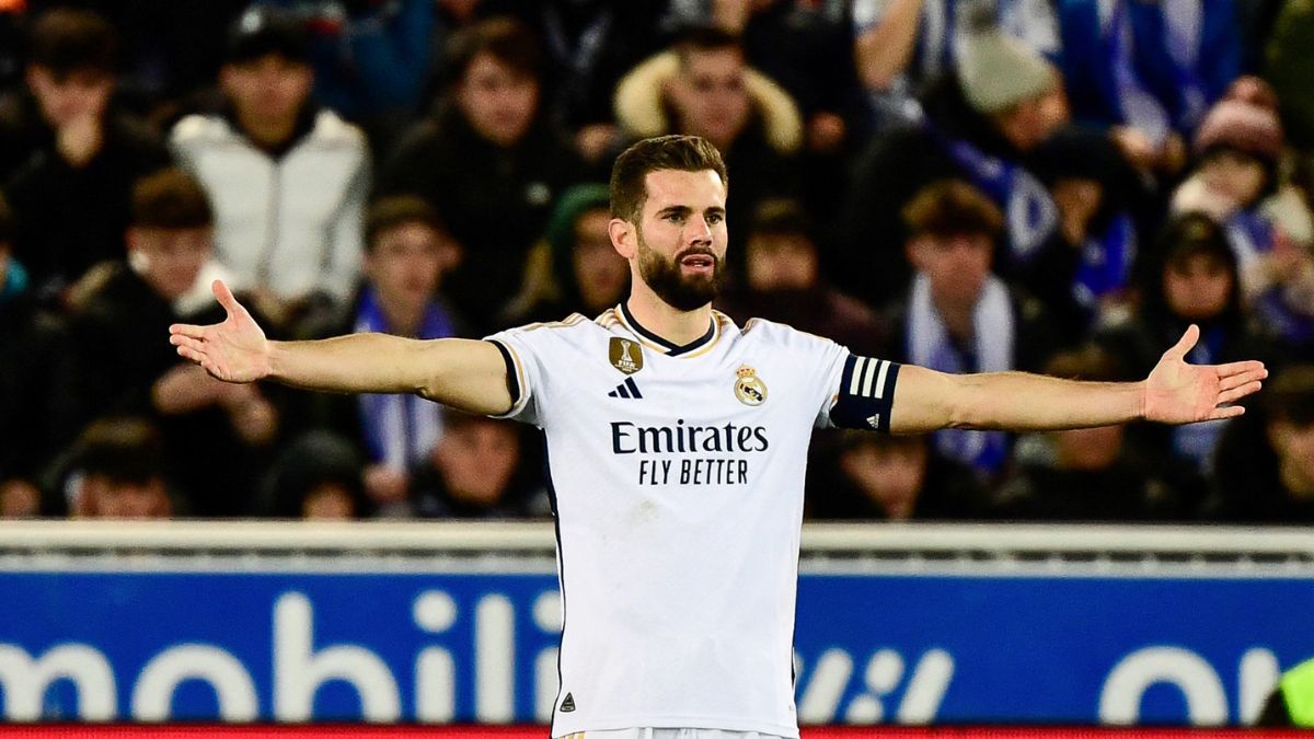 Nacho Fernández en un partido del Real Madrid