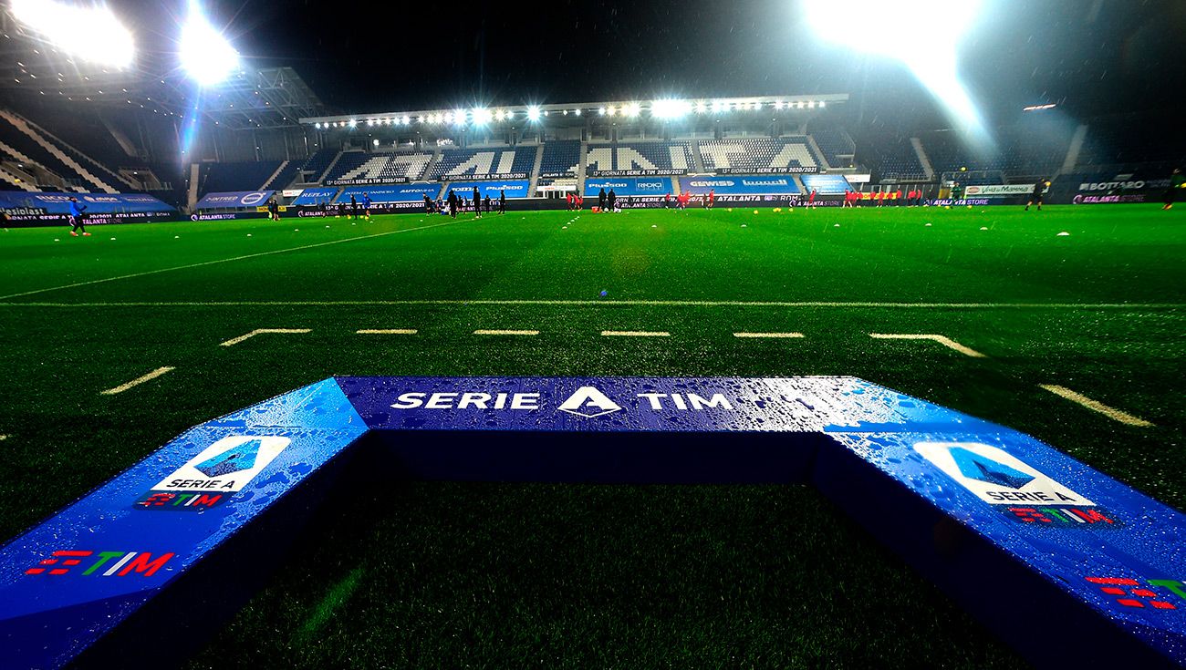 Estadio de la Serie A antes de un partido